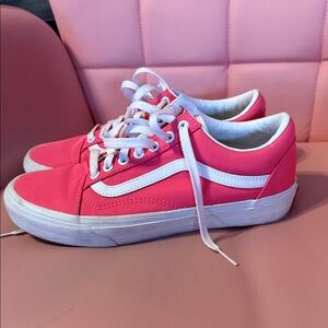 Hot Pink Vans Old Skool women’s 9 wide